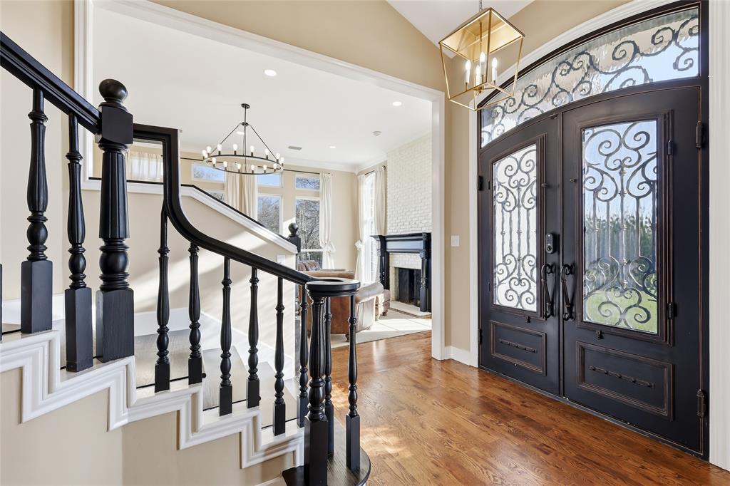 243 South King Road Heath, TX 75126 - Photo 10 of 40 a view of an entryway with hardwood floor and interior