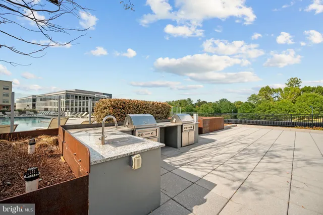 a terrace view with sitting space