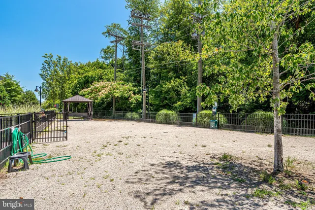 a view of a building and a street