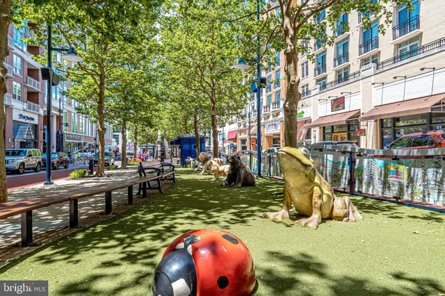 a view of a building with a street