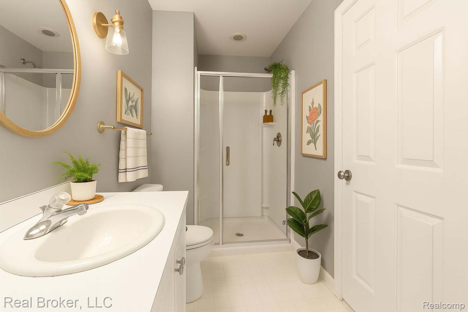 1546 Devon Lane Troy, MI 48084 - Photo 10 of 46 Full bath with vanity and a stall shower