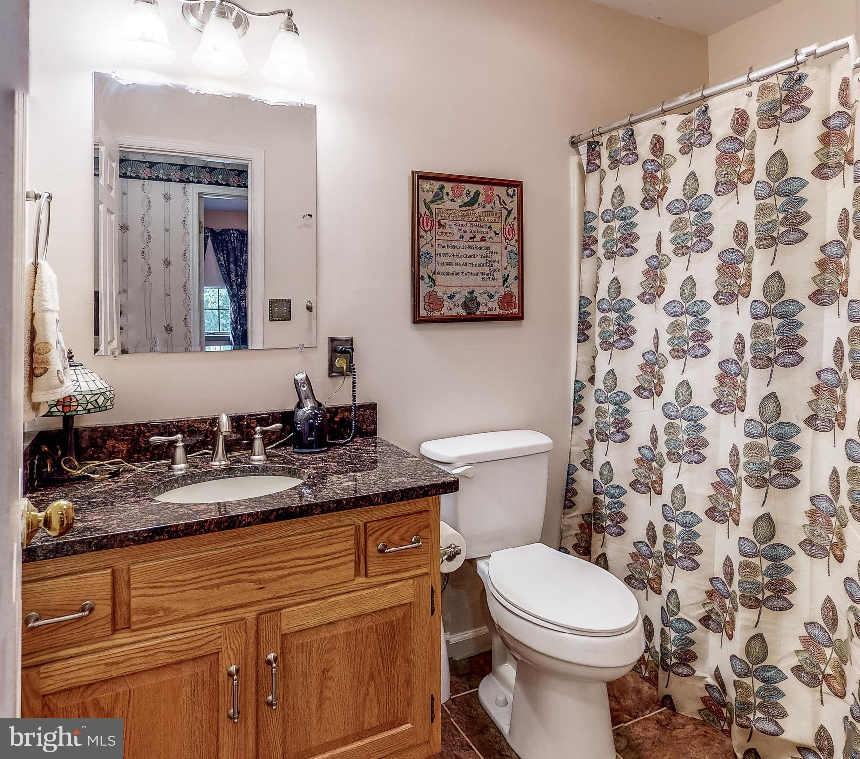 5362 Field Pointe Drive Spring Grove, PA 17362 - Photo 20 of 43 a bathroom with a granite countertop toilet sink and mirror