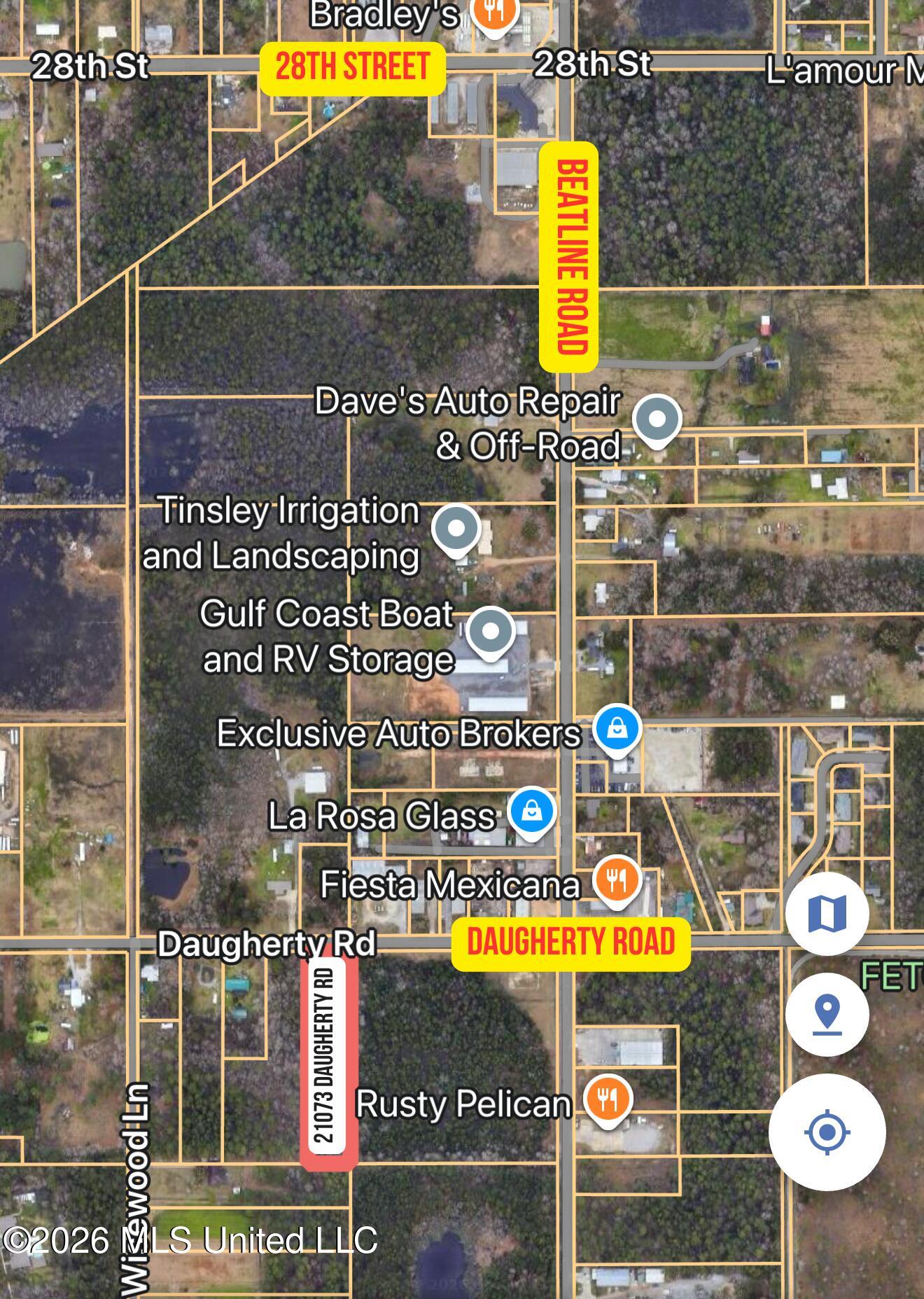 21073 Daugherty Road Long Beach, MS 39560 - Photo 2 of 18 BEATLINE ROAD MAP