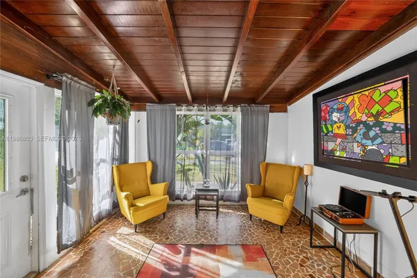 a outdoor living space with furniture