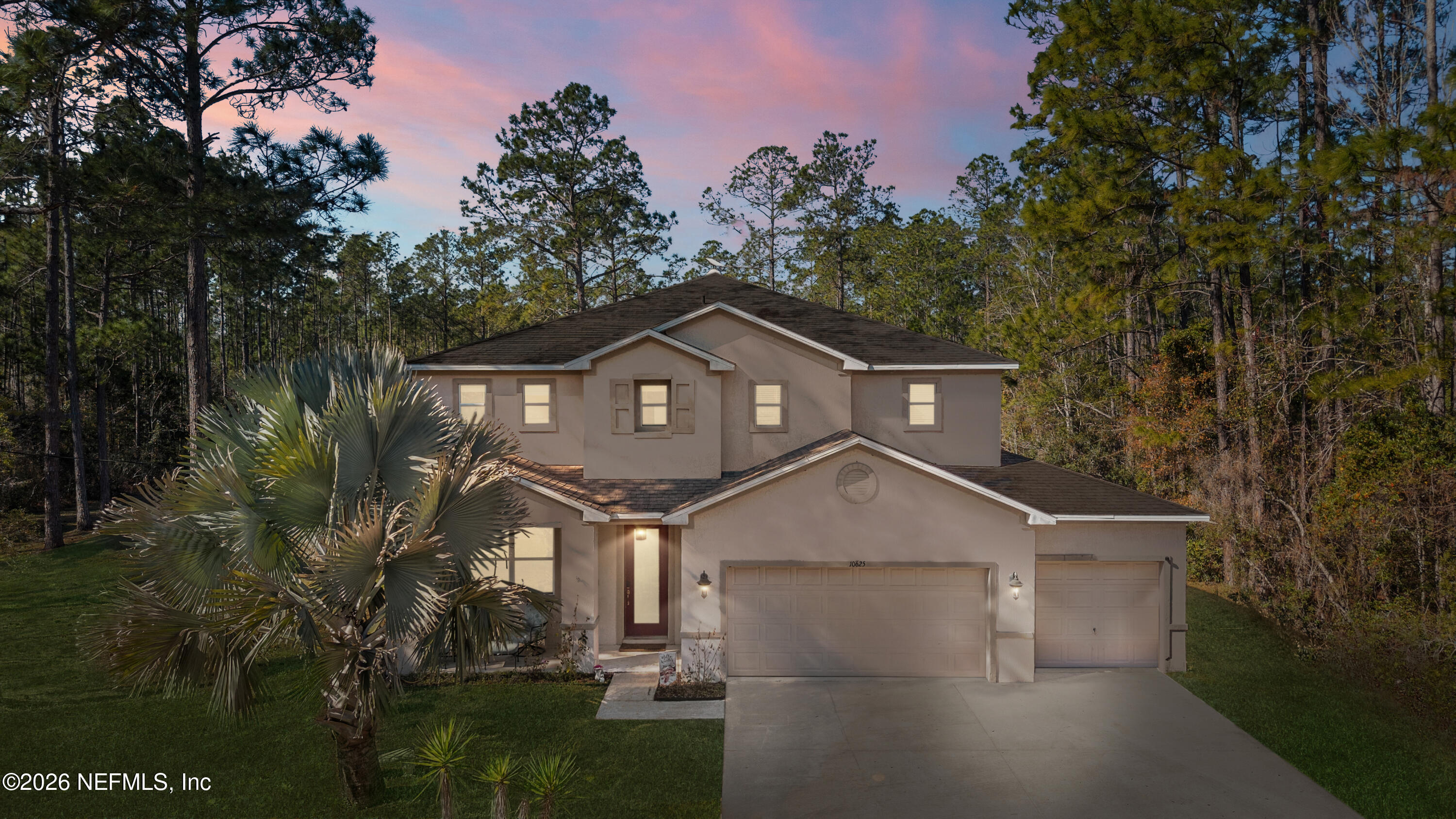 a house view with a outdoor space