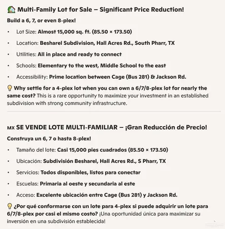 $160,000 | Lot 5 Hall Acres Road, Pharr, TX 78577