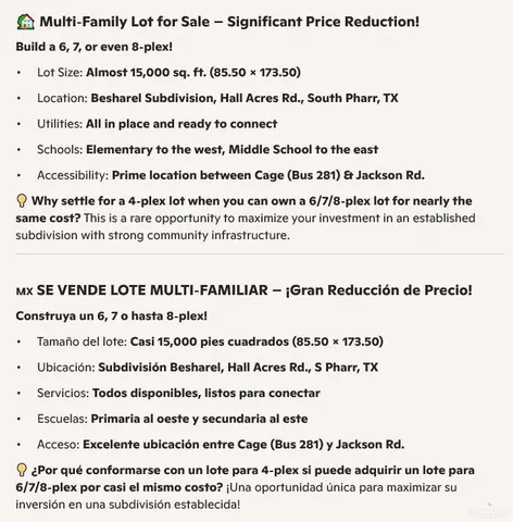 $160,000 | Lot 5 Hall Acres Road, Pharr, TX 78577