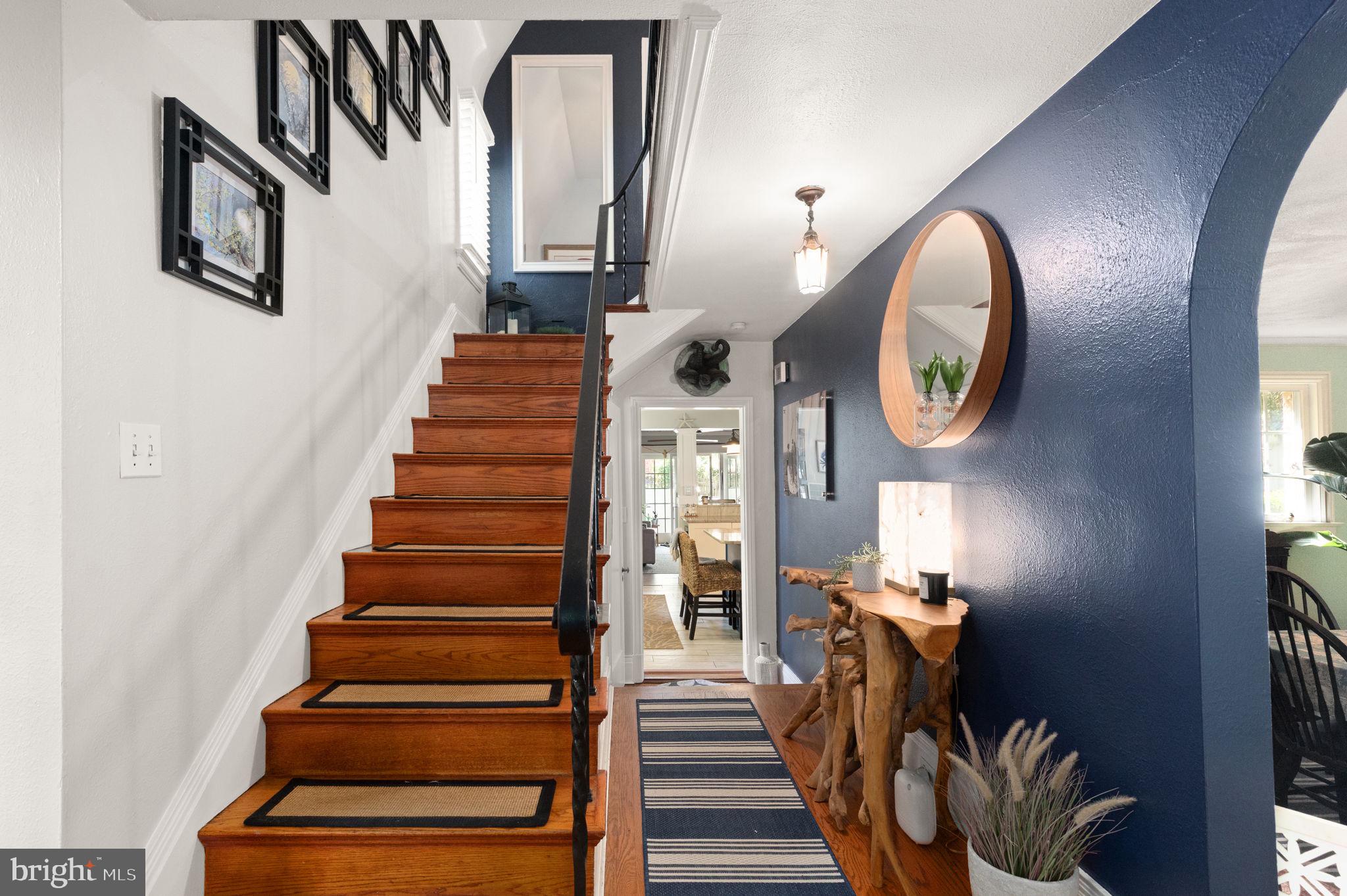 311 Taplow Road Baltimore, MD 21212 - Photo 5 of 32 a view of entryway and hall with wooden floor