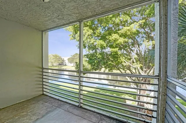 a view of a lake with a city