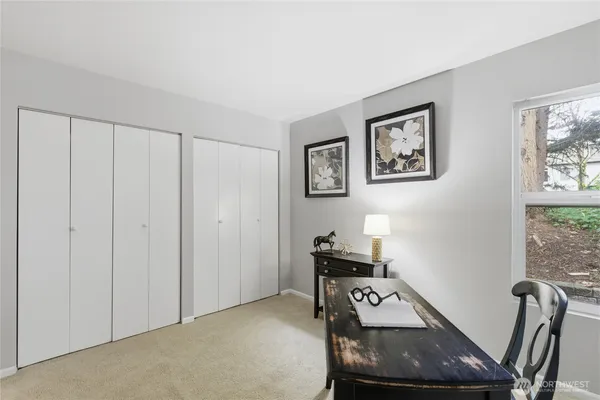 a room with furniture and window