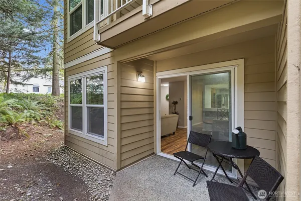 a view of outdoor space and deck