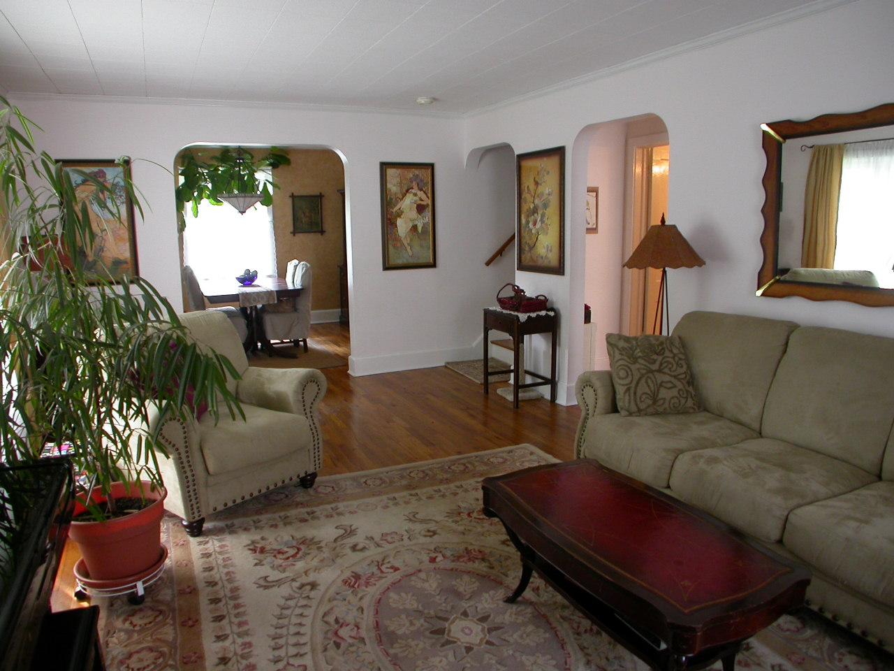 2008 Tanite Road Stroudsburg, PA 18360 - Photo 3 of 6 a living room with furniture potted plant and a fireplace