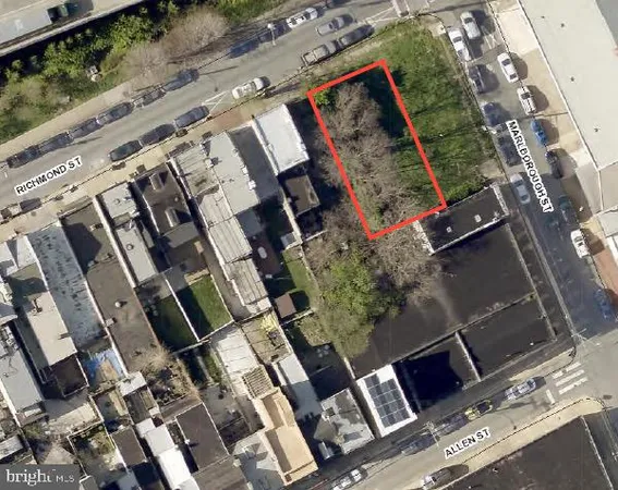 an aerial view of multiple houses with yard