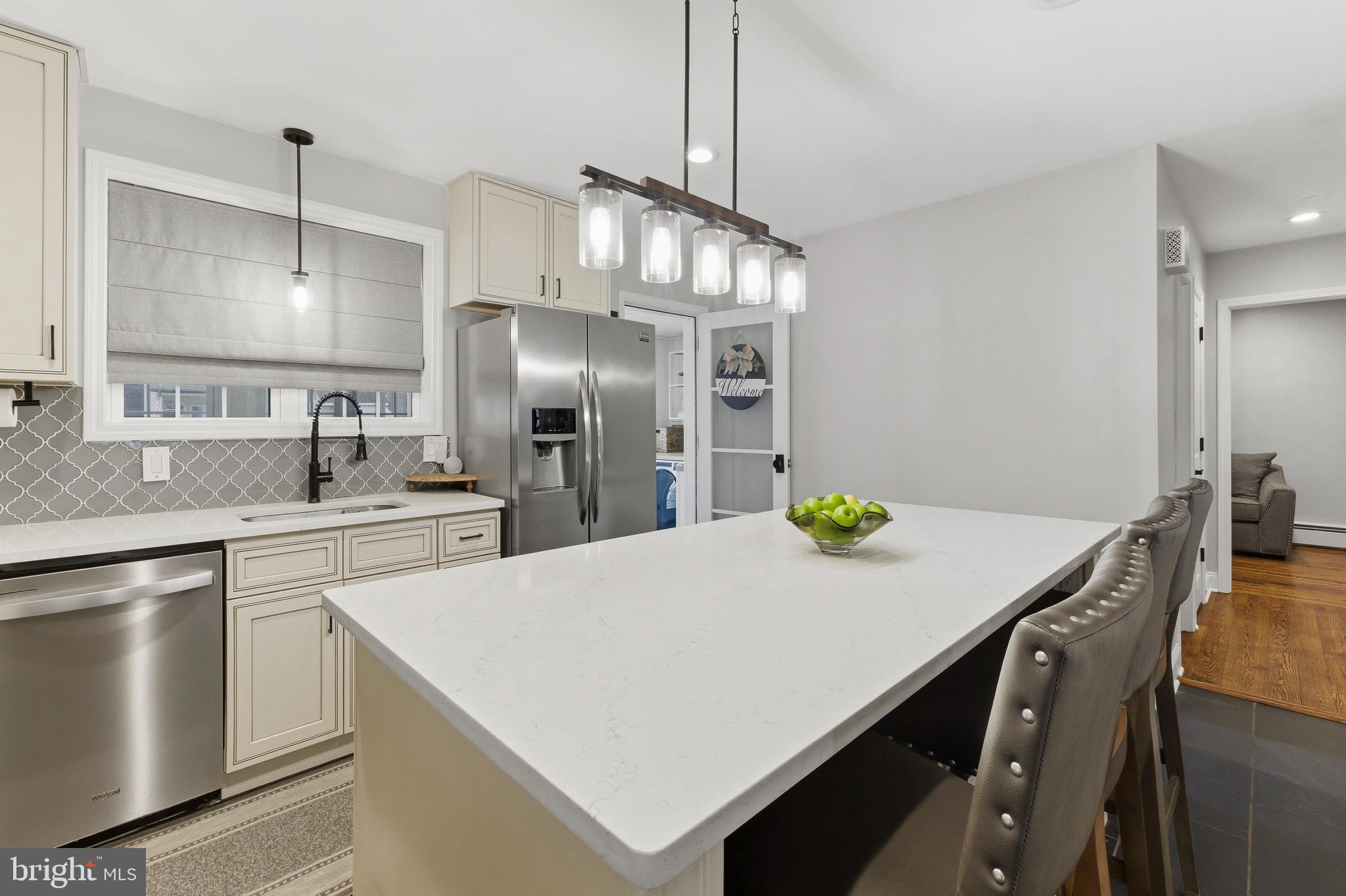 76 Pancoast Boulevard Delran, NJ 08075 - Photo 8 of 36 a kitchen with refrigerator and countertop