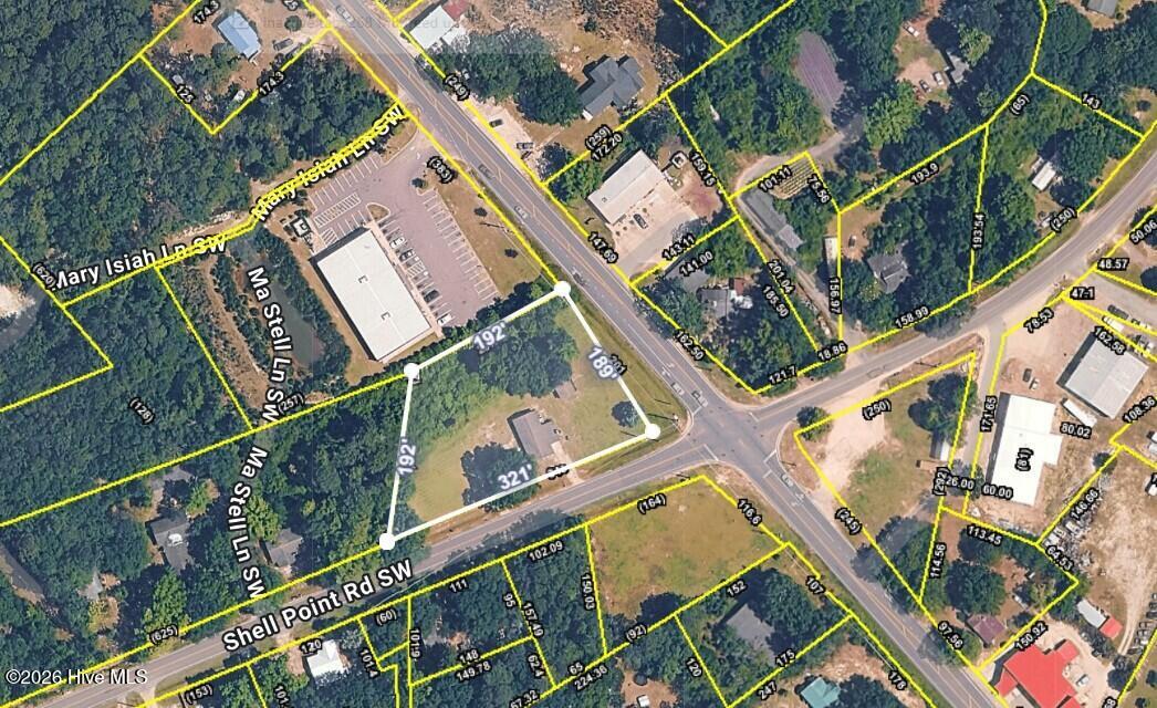 2260 Shell Point Road Southwest Shallotte, NC 28470 - Photo 2 of 29 Aerial Dimensions 2