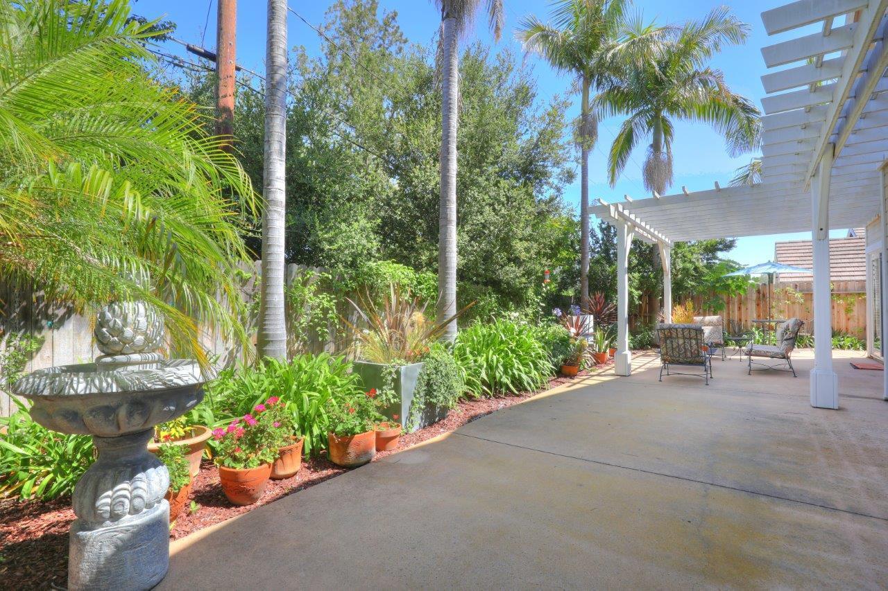 3713 Hitchcock Ranch Road Santa Barbara, CA 93105 - Photo 27 of 28 a view of a garden with plants and a bench