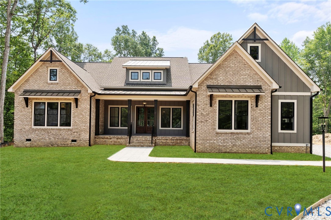 Craftsman-style house featuring covered porch, cra