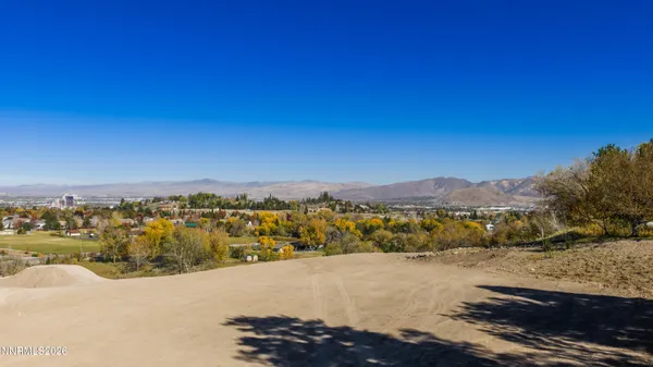 a view of city and mountain