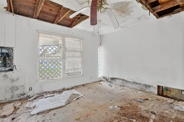 a view of under an empty room