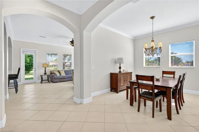 a view of a livingroom and dining room