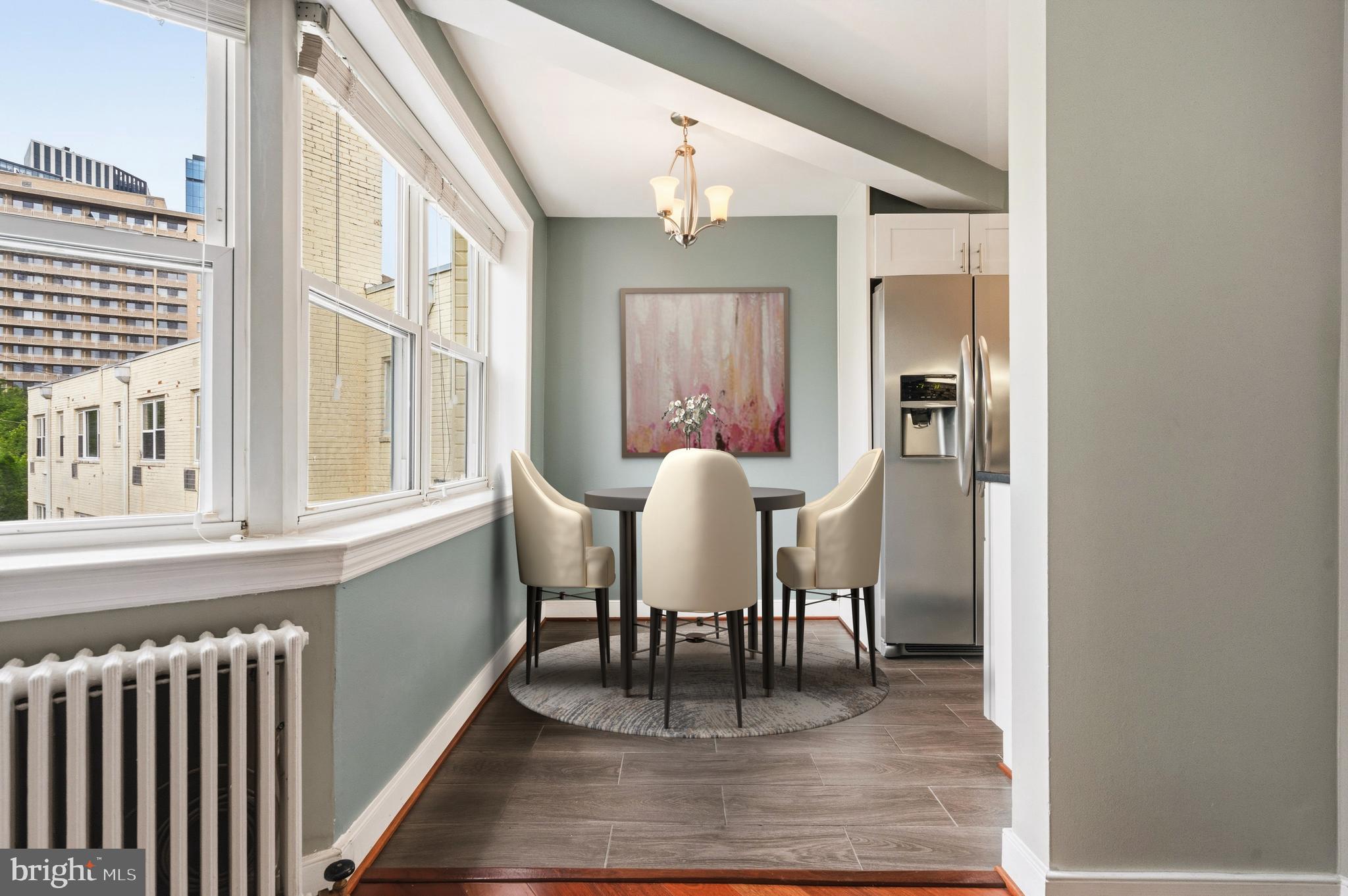 7034 Strathmore Street, Unit 306 Chevy Chase, MD 20815 - Photo 5 of 23 Dining Area (Virtually Staged)