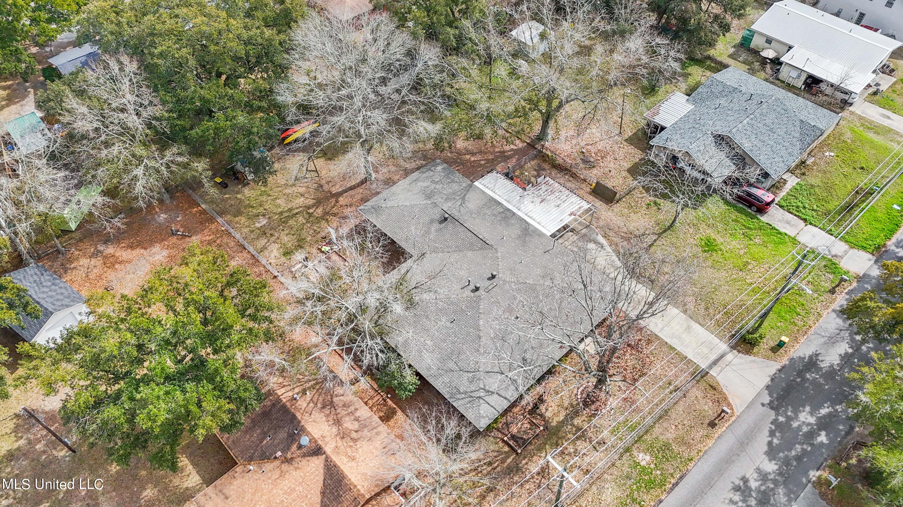 232 White Harbor Road Long Beach, MS 39560 - Photo 35 of 36 AERIAL VIEW/GULF VIEW
