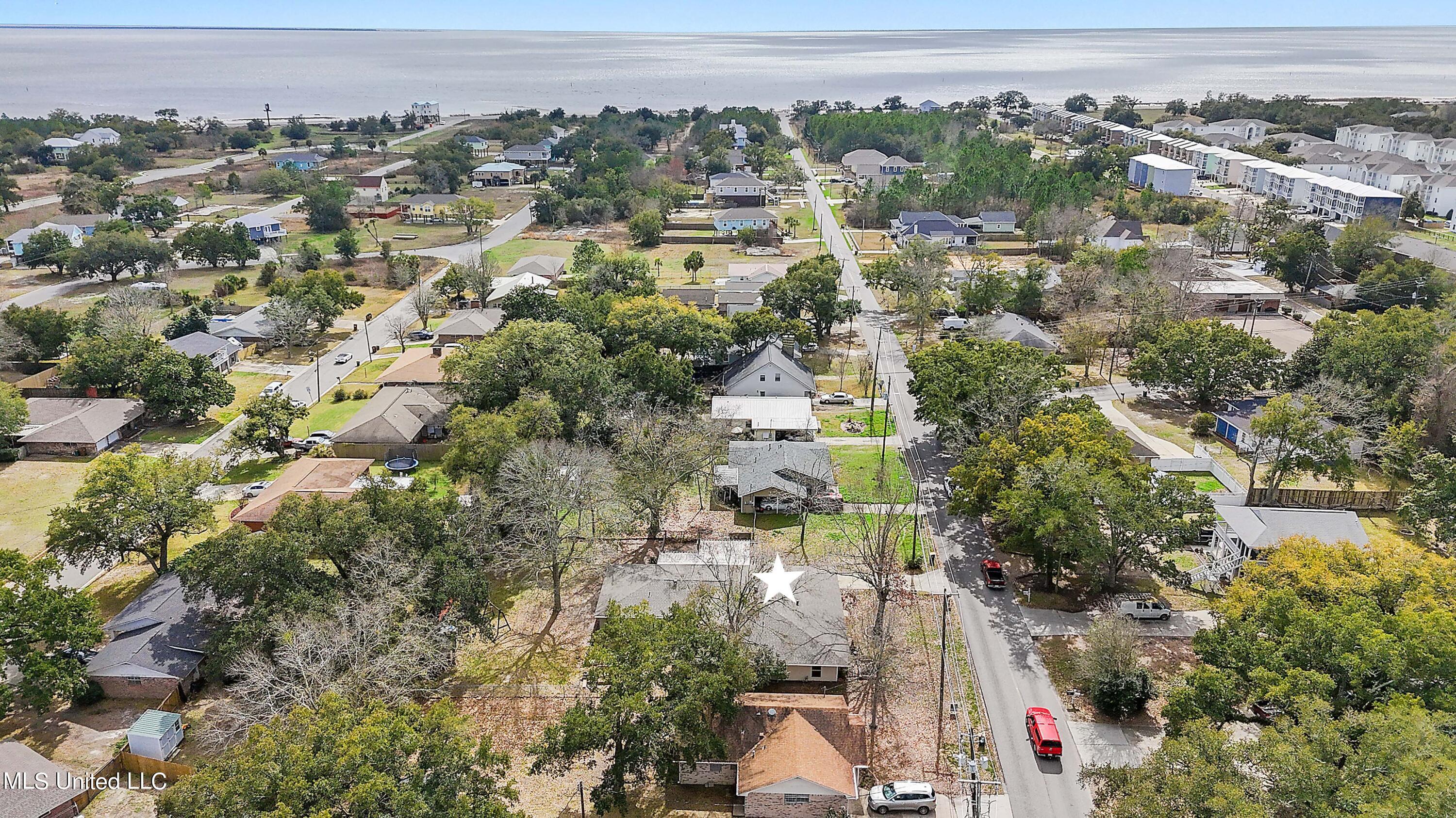 232 White Harbor Road Long Beach, MS 39560 - Photo 36 of 36 AERIAL VIEW/GULF VIEW