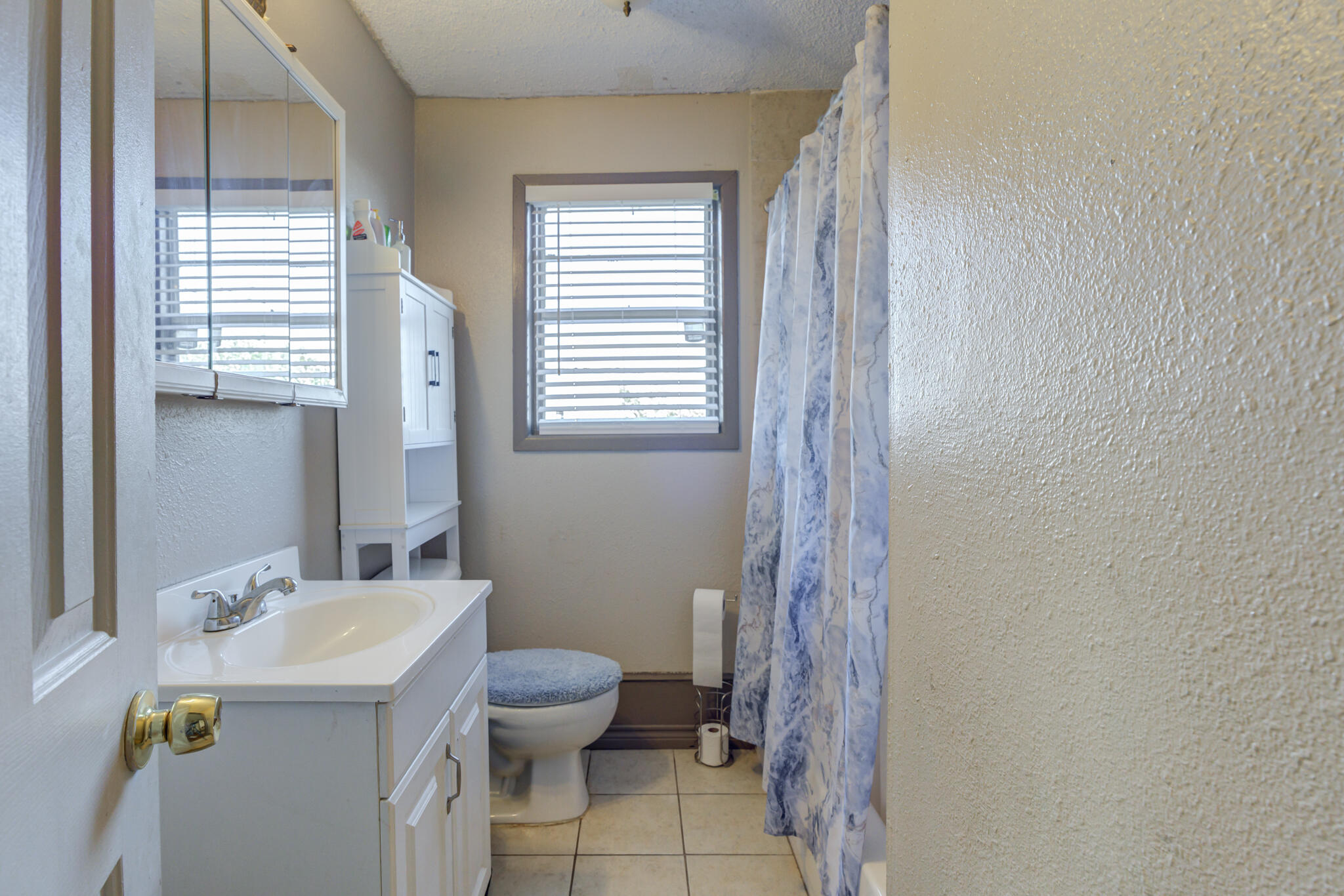 2901 Beech Avenue Lubbock, TX 79404 - Photo 23 of 26 a bathroom with a sink a toilet and shower