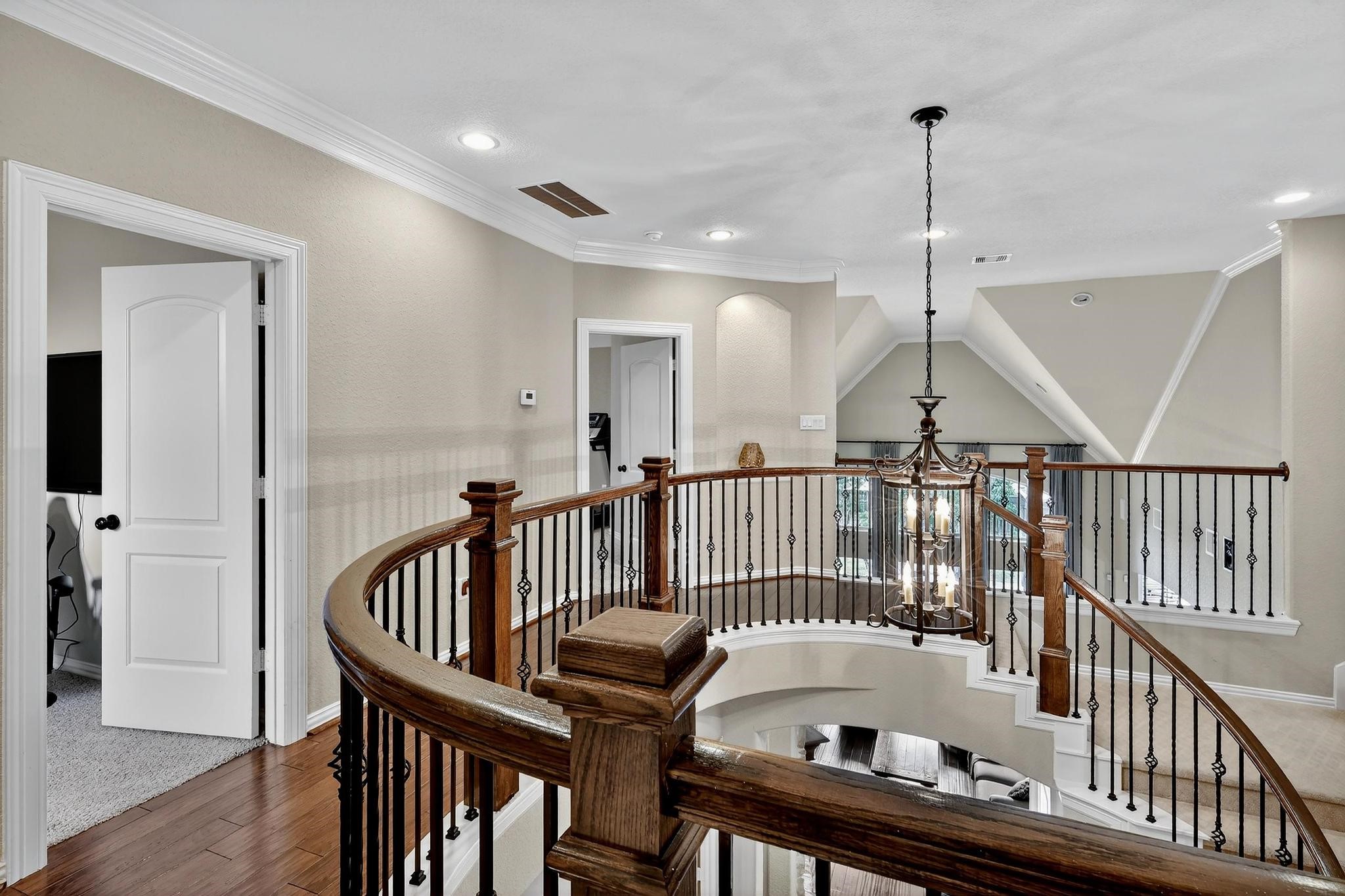 25803 Heritage Maple Drive Spring, TX 77389 - Photo 28 of 46 a view of an entryway wooden floor and stairs