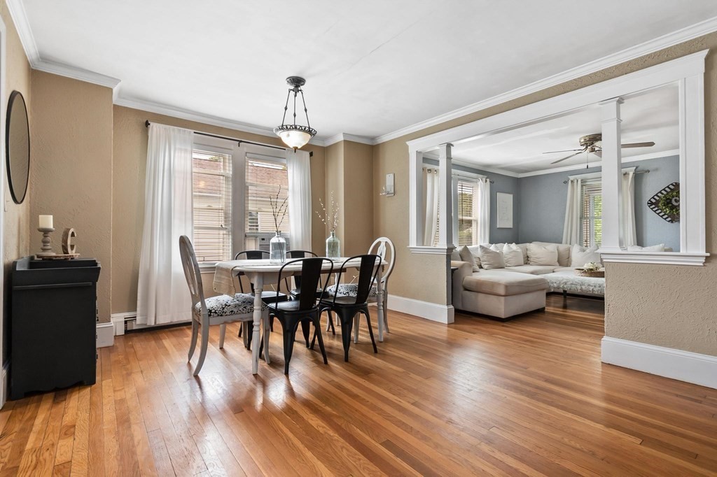 17 Columbia Road Danvers, MA 01923 - Photo 7 of 39 a view of a dining room with furniture window and wooden floor
