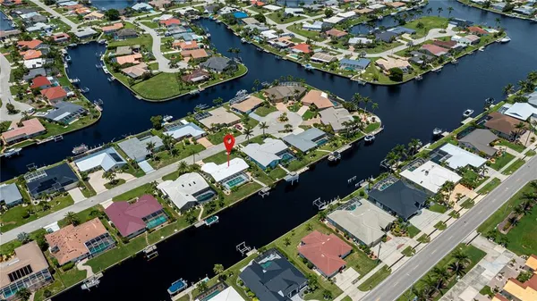 a house view with a garden space