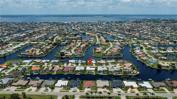 an aerial view of a city