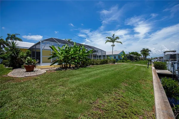 a view of a lake with houses