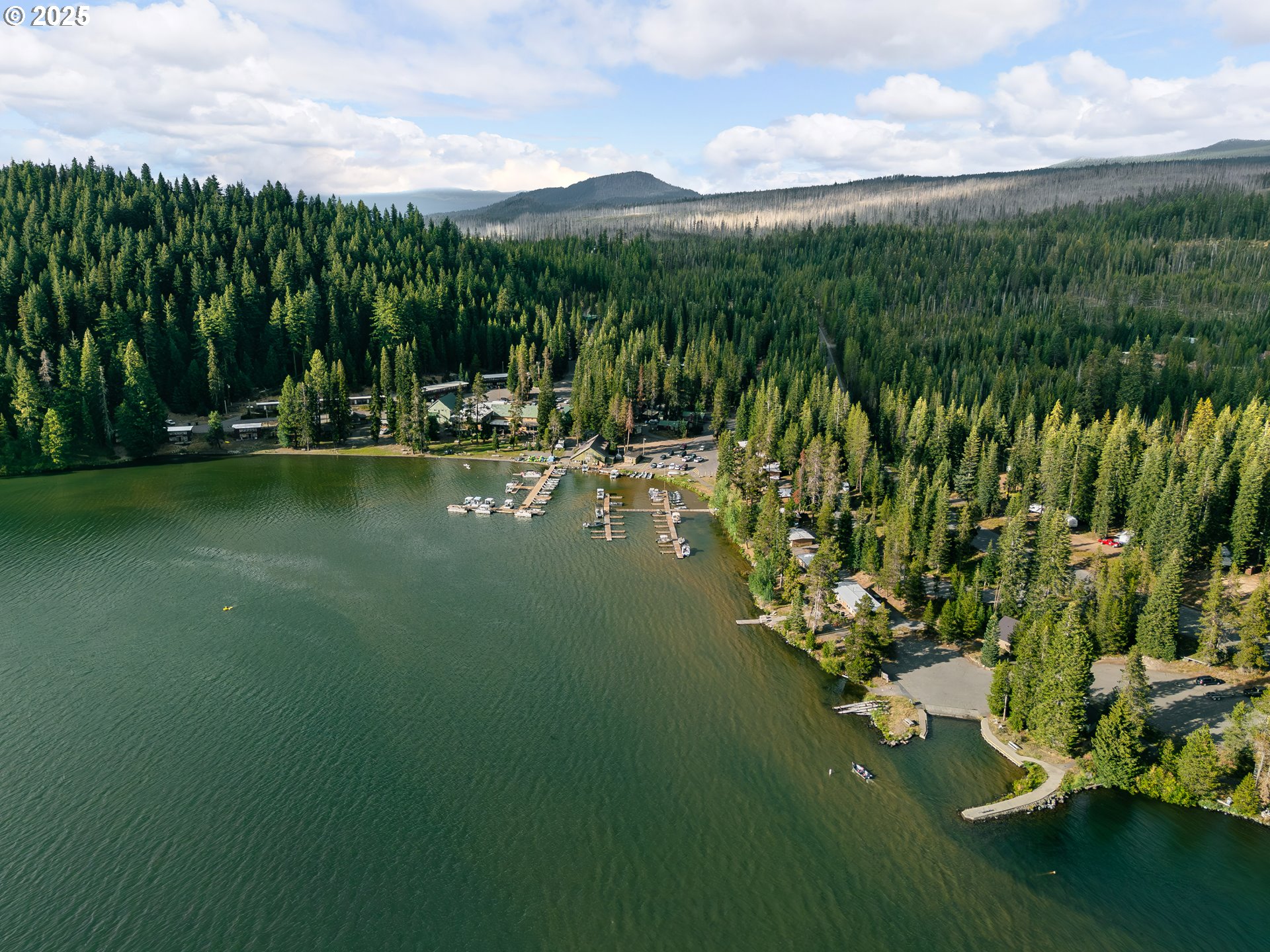 85 Diamond Lake Loop Chemult, OR 97731 - Photo 36 of 40 a view of a lake with a city