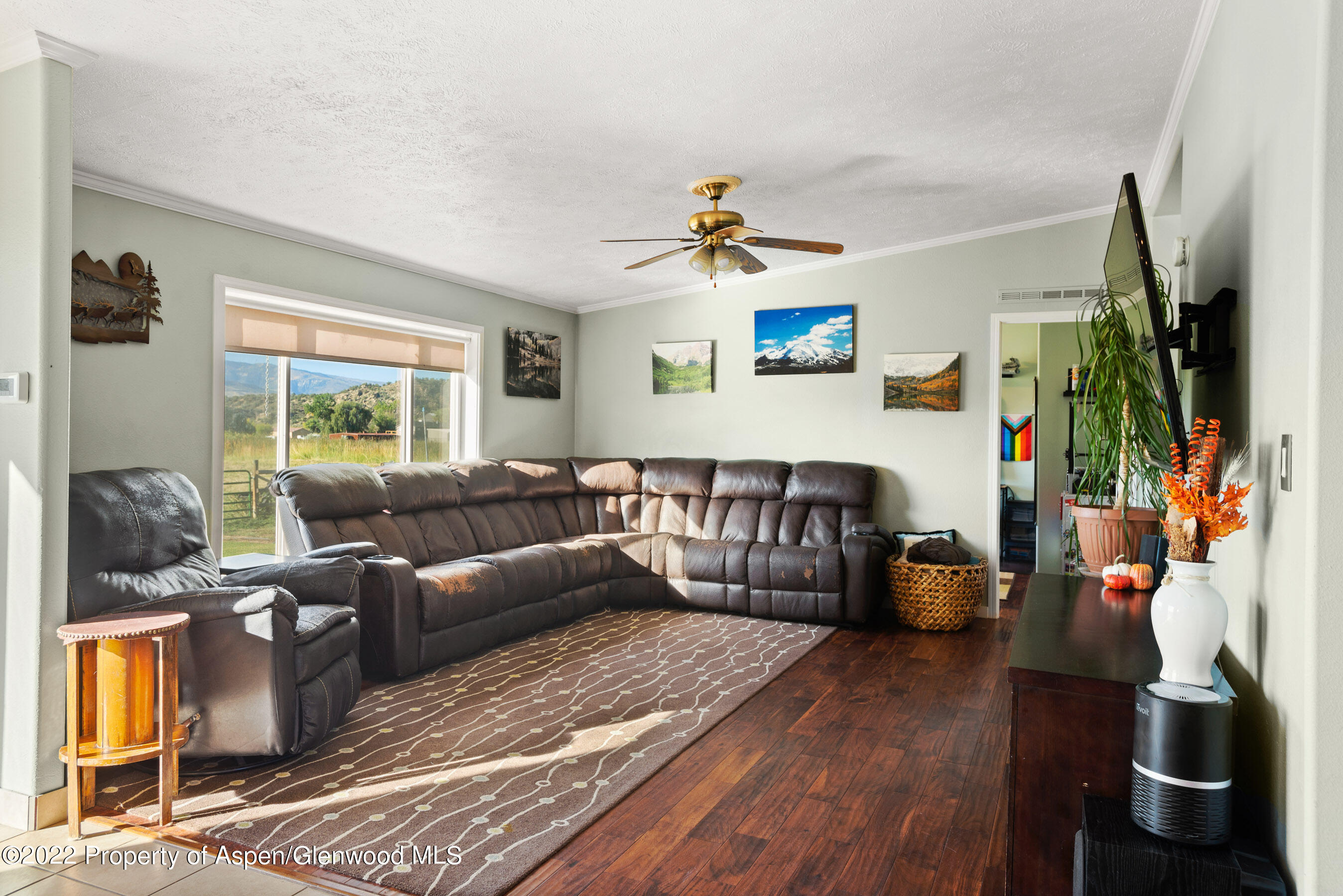 130 Swiss Lane Road Rifle, CO 81650 - Photo 9 of 39 a living room with furniture and a flat screen tv