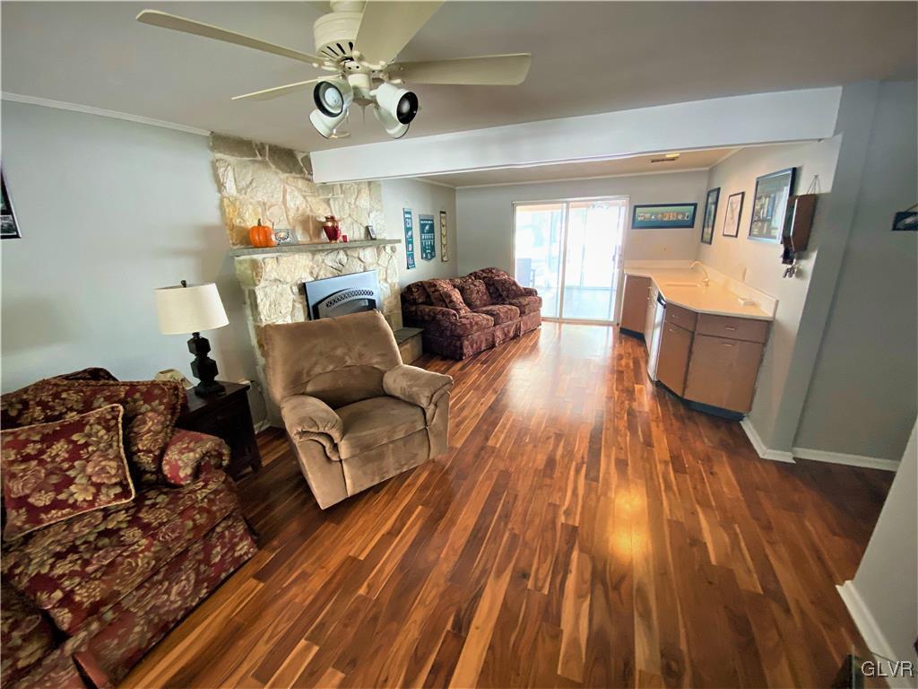 1415 Thomas Drive Coplay, PA 18037 - Photo 23 of 32 a living room with furniture and a wooden floor