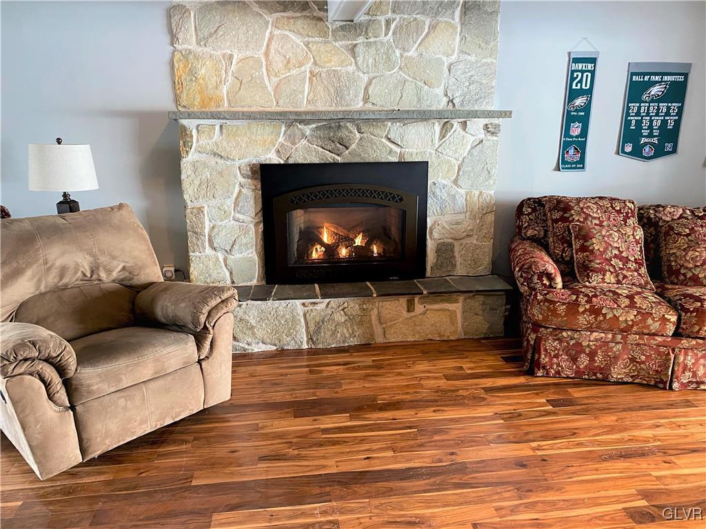 1415 Thomas Drive Coplay, PA 18037 - Photo 24 of 32 a living room with furniture and a fireplace