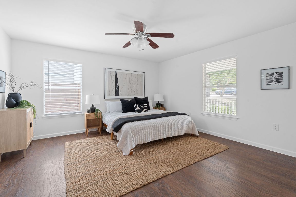 3404 Thomas Kincheon Street, Unit 1 & 3 Austin, TX 78745 - Photo 13 of 30 a bedroom with a bed and window