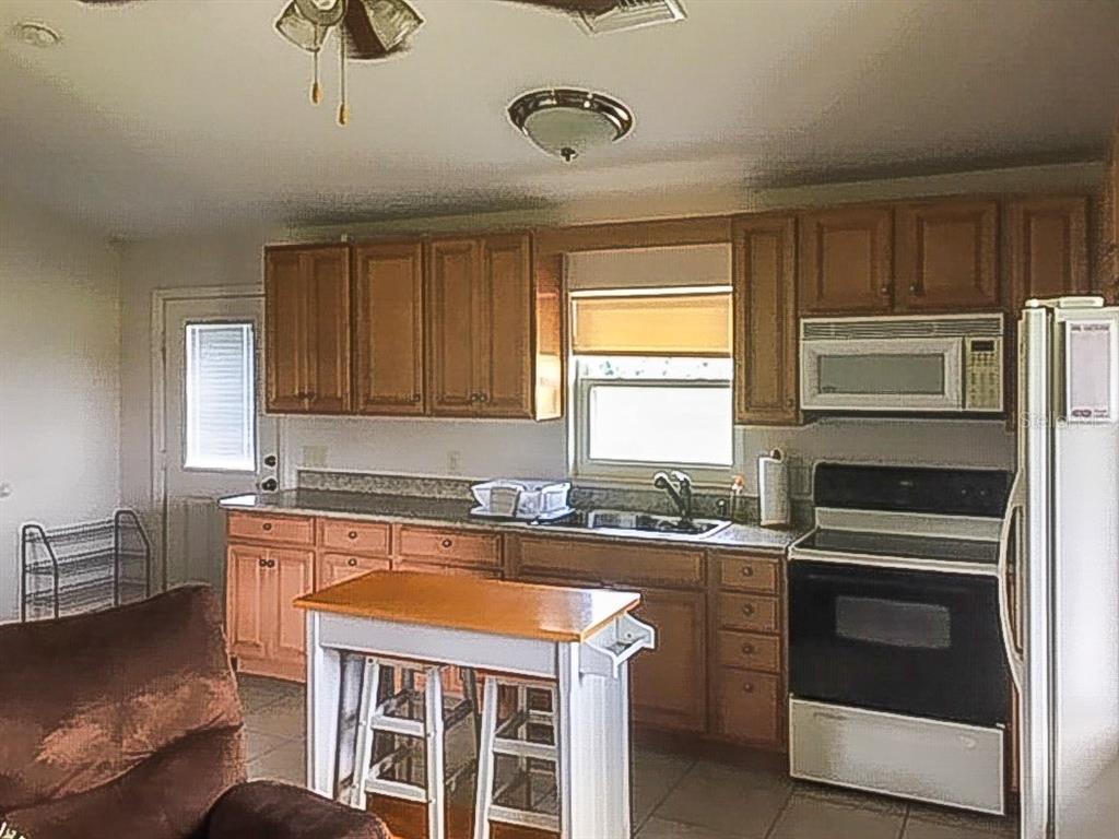19331 East Levy Street Williston, FL 32696 - Photo 55 of 81 a kitchen with a stove a sink and a microwave