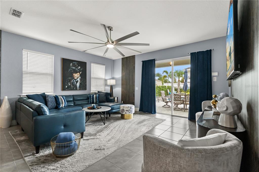 7456 Gathering Drive Reunion, FL 34747 - Photo 2 of 49 a living room with furniture and a large window