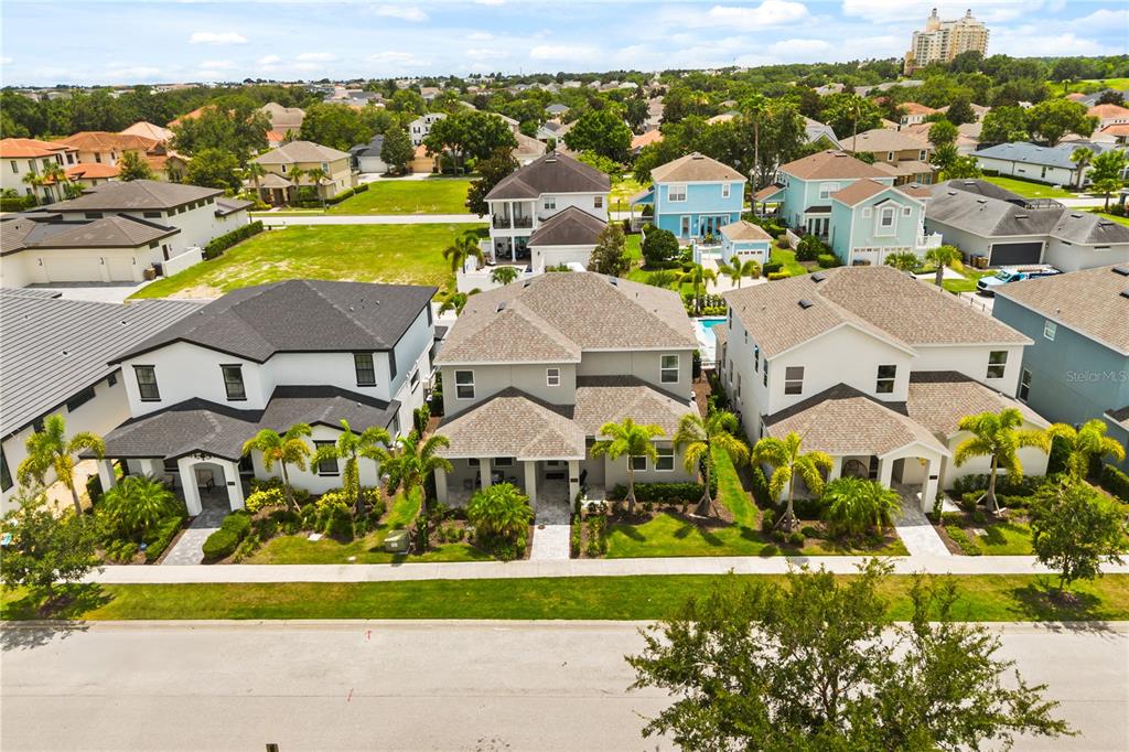 7456 Gathering Drive Reunion, FL 34747 - Photo 36 of 49 an aerial view of a house with a big yard
