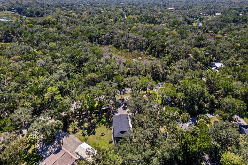 5890 South Mason Creek Road Homosassa, FL 34448 - Photo 47 of 50 an aerial view of residential house with outdoor space and trees all around