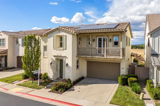 a front view of a house