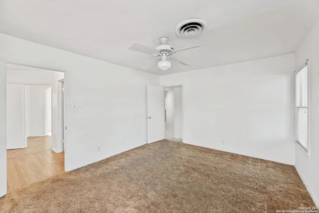 a view of an empty room