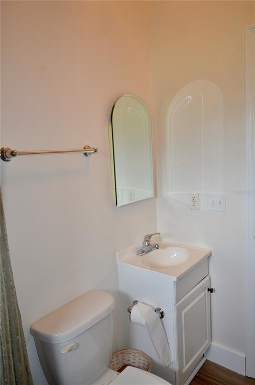 4708 Southwest 73rd Trail Lake Butler, FL 32054 - Photo 75 of 83 a bathroom with a sink mirror vanity and toilet