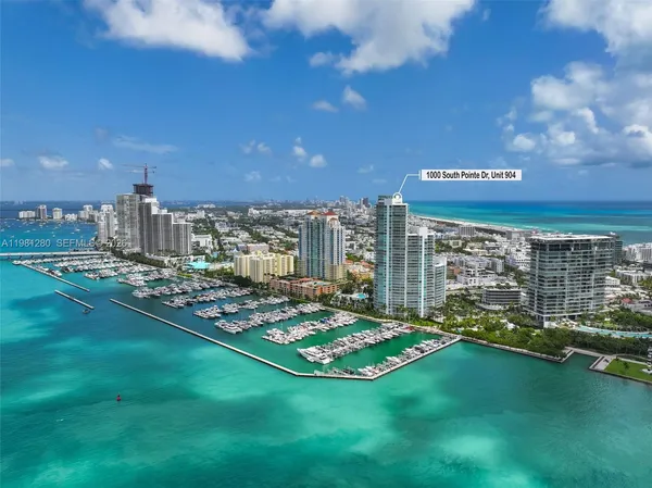 a view of a city with tall buildings