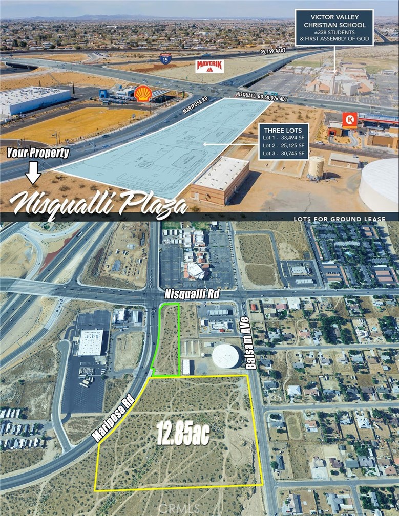 0 Mariposa Road Victorville, CA 92395 - Photo 5 of 6 with aerial view of a swimming pool and outdoor space