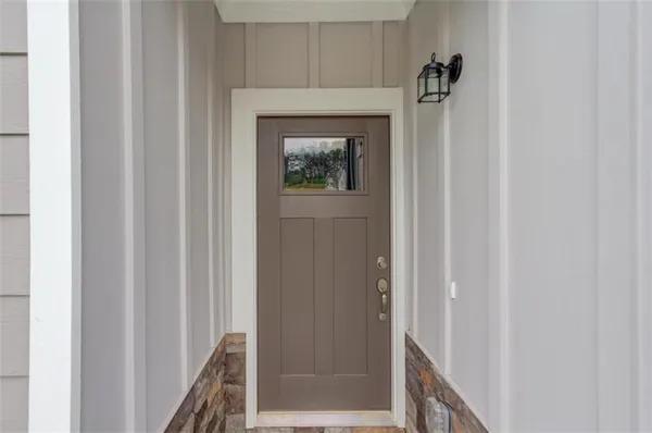 a close view of a livingroom and a fireplace