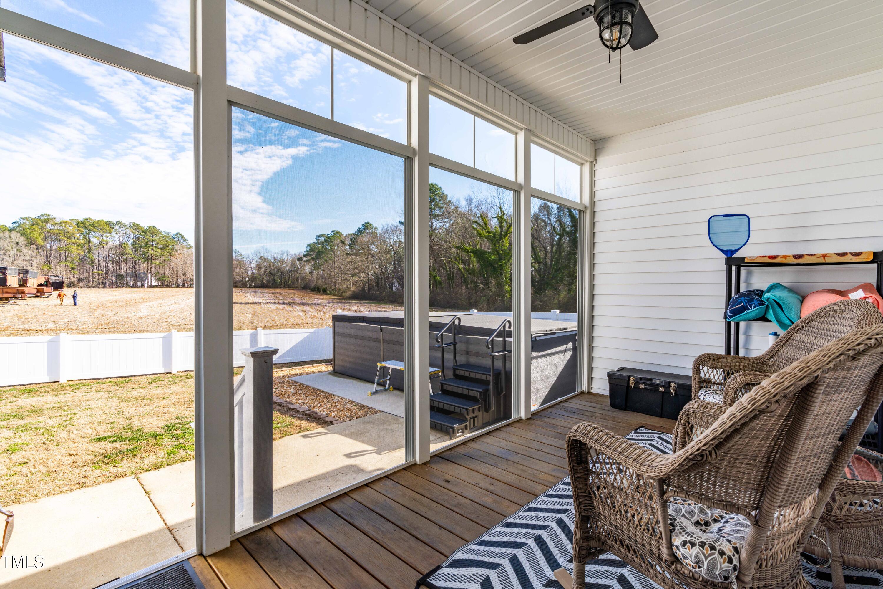 1675 Cheves Road Zebulon, NC 27597 - Photo 32 of 40 Screened back porch