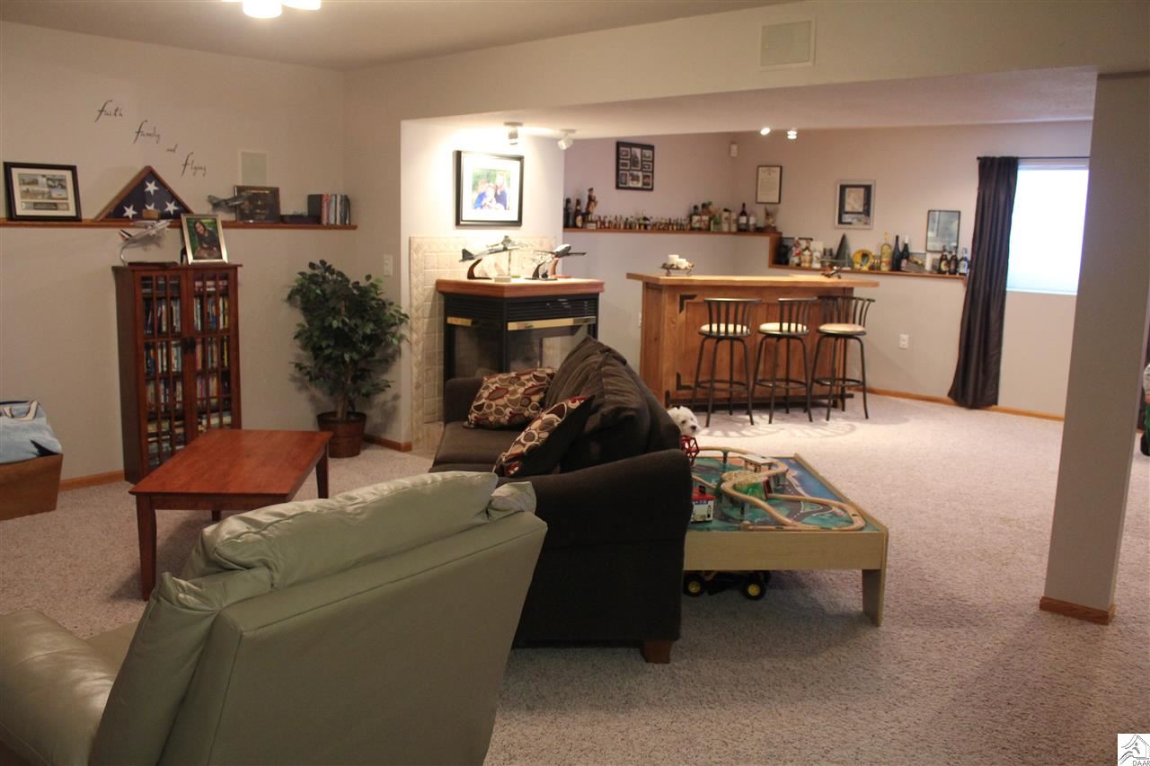 3978 Lavaque Road Hermantown, MN 55811 - Photo 6 of 17 Huge lower level family room with gas fireplace